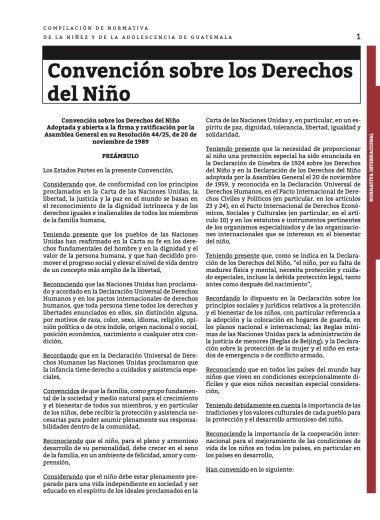 Convención sobre los Derechos del Niño